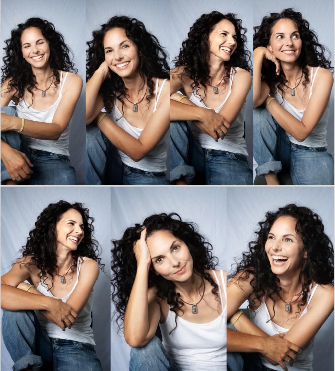 Actor portfolio still shoot with natural makeup and styled curly hair in Cape Town